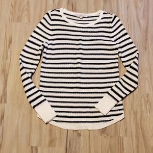 Striped loft sweater